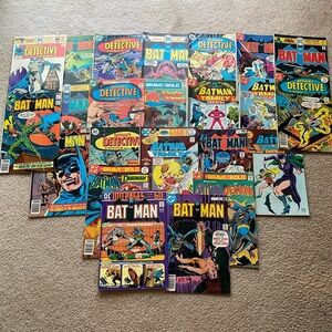 DC Batman Comic Lot 23 issues Vintage Bronze Age